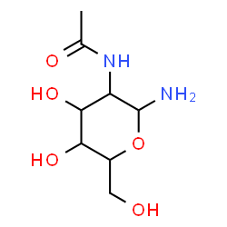 ChemSpider 2D Image | 2-Acetamido-2-deoxyhexopyranosylamine | C8H16N2O5
