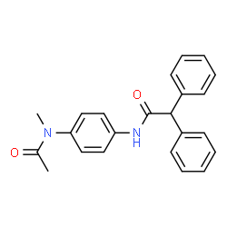 ChemSpider 2D Image | N-{4-[Acetyl(methyl)amino]phenyl}-2,2-diphenylacetamide | C23H22N2O2