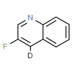 ChemSpider 2D Image | 3-Fluoro(4-~2~H)quinoline | C9H5DFN