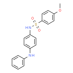 ChemSpider 2D Image | N-(4-Anilinophenyl)-4-methoxybenzenesulfonamide | C19H18N2O3S