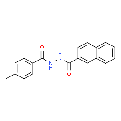 ChemSpider 2D Image | N'-(4-Methylbenzoyl)-2-naphthohydrazide | C19H16N2O2