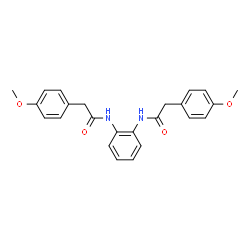 ChemSpider 2D Image | N,N'-1,2-Phenylenebis[2-(4-methoxyphenyl)acetamide] | C24H24N2O4