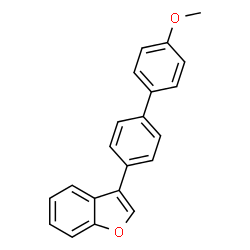ChemSpider 2D Image | 3-(4'-Methoxy-biphenyl-4-yl)-benzofuran | C21H16O2