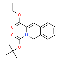ChemSpider 2D Image | 2-tert-Butyl 3-ethyl isoquinoline-2,3(1H)-dicarboxylate | C17H21NO4