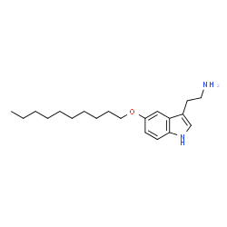 ChemSpider 2D Image | 2-[5-(Decyloxy)-1H-indol-3-yl]ethanamine | C20H32N2O