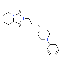 ChemSpider 2D Image | 2-{3-[4-(2-Methylphenyl)-1-piperazinyl]propyl}tetrahydroimidazo[1,5-a]pyridine-1,3(2H,5H)-dione | C21H30N4O2