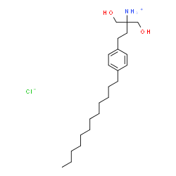 ChemSpider 2D Image | 4-(4-Dodecylphenyl)-1-hydroxy-2-(hydroxymethyl)-2-butanaminium chloride | C23H42ClNO2