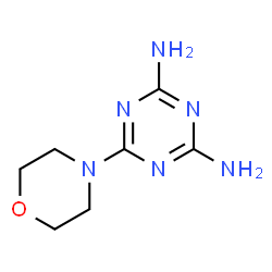 ChemSpider 2D Image | 2,4-Diamino-6-morpholino-s-triazine | C7H12N6O