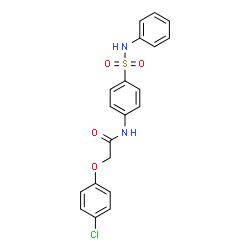 ChemSpider 2D Image | 2-(4-Chlorophenoxy)-N-[4-(phenylsulfamoyl)phenyl]acetamide | C20H17ClN2O4S