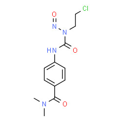 ChemSpider 2D Image | 4-{[(2-Chloroethyl)(nitroso)carbamoyl]amino}-N,N-dimethylbenzamide | C12H15ClN4O3