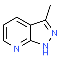 ChemSpider 2D Image | 3-Methyl-1H-pyrazolo[3,4-b]pyridine | C7H7N3