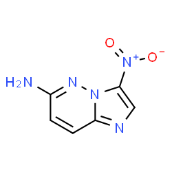 ChemSpider 2D Image | 3-Nitroimidazo[1,2-b]pyridazin-6-amine | C6H5N5O2