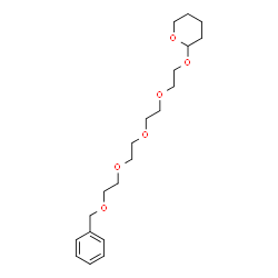 ChemSpider 2D Image | 2-[(1-Phenyl-2,5,8,11-tetraoxatridecan-13-yl)oxy]tetrahydro-2H-pyran | C20H32O6