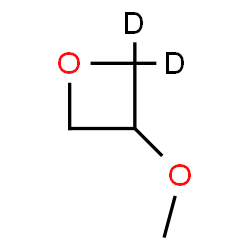 ChemSpider 2D Image | 3-Methoxy(2,2-~2~H_2_)oxetane | C4H6D2O2