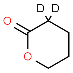 ChemSpider 2D Image | (3,3-~2~H_2_)Tetrahydro-2H-pyran-2-one | C5H6D2O2