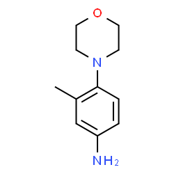 ChemSpider 2D Image | 3-methyl-4-morpholinoaniline | C11H16N2O