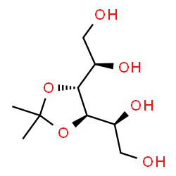 ChemSpider 2D Image | 3,4-O-Isopropylidene-D-glucitol | C9H18O6