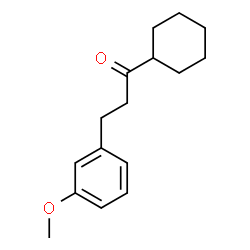ChemSpider 2D Image | cyclohexyl 2-(3-methoxyphenyl)ethyl ketone | C16H22O2