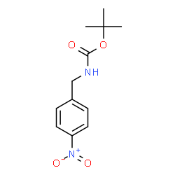 ChemSpider 2D Image | tert-Butyl 4-nitrobenzylcarbamate | C12H16N2O4