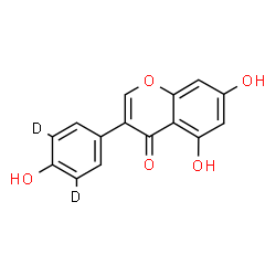 ChemSpider 2D Image | 5,7-Dihydroxy-3-[4-hydroxy(3,5-~2~H_2_)phenyl]-4H-chromen-4-one | C15H8D2O5