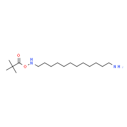 ChemSpider 2D Image | 1-{[(12-Aminododecyl)amino]oxy}-2,2-dimethyl-1-propanone | C17H36N2O2