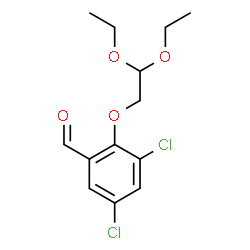 ChemSpider 2D Image | 3,5-Dichloro-2-(2,2-diethoxyethoxy)benzaldehyde | C13H16Cl2O4