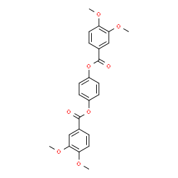 ChemSpider 2D Image | 1,4-Phenylene bis(3,4-dimethoxybenzoate) | C24H22O8