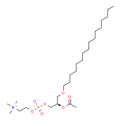 ChemSpider 2D Image | (2R)-2-Acetoxy-3-(hexadecyloxy)propyl 2-(trimethylammonio)ethyl (~32~P)phosphate | C26H54NO732P