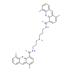 ChemSpider 2D Image | N,N'-[(Methylimino)di-3,1-propanediyl]bis(1,5-dimethyl-4-acridinecarboxamide) | C39H41N5O2