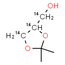 ChemSpider 2D Image | (2,2-dimethyl-1,3-dioxolan-4-yl)methanol | C314C3H12O3
