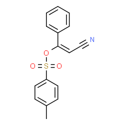 ChemSpider 2D Image | (E)-2-Cyano-1-phenylvinyl 4-methylbenzenesulfonate | C16H13NO3S