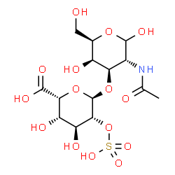 ChemSpider 2D Image | 2-Acetamido-2-deoxy-3-O-(2-O-sulfo-alpha-L-idopyranuronosyl)-D-galactopyranose | C14H23NO15S