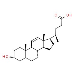 ChemSpider 2D Image | (3alpha)-3-Hydroxychol-11-en-24-oic acid | C24H38O3
