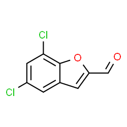 ChemSpider 2D Image | 5,7-Dichloro-1-benzofuran-2-carbaldehyde | C9H4Cl2O2