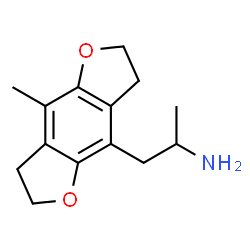 ChemSpider 2D Image | 1-(8-Methyl-2,3,6,7-tetrahydrofuro[2,3-f][1]benzofuran-4-yl)-2-propanamine | C14H19NO2