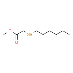 ChemSpider 2D Image | Methyl (hexylselanyl)acetate | C9H18O2Se