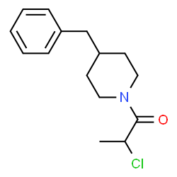 ChemSpider 2D Image | 4-benzyl-1-(2-chloropropanoyl)piperidine | C15H20ClNO