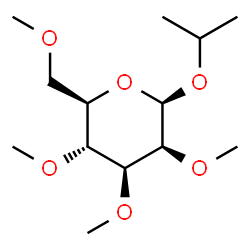 ChemSpider 2D Image | Isopropyl 2,3,4,6-tetra-O-methyl-beta-D-mannopyranoside | C13H26O6