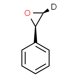 ChemSpider 2D Image | (2R,3S)-2-Phenyl(3-~2~H_1_)oxirane | C8H7DO