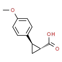 ChemSpider 2D Image | (1R,2R)-2-(4-Methoxyphenyl)cyclopropanecarboxylic acid | C11H12O3