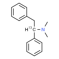 ChemSpider 2D Image | N,N-Dimethyl-1,2-diphenyl(1-~13~C)ethanamine | C1513CH19N