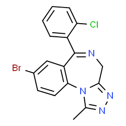 ChemSpider 2D Image | Phenazolam | C17H12BrClN4
