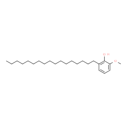 ChemSpider 2D Image | 2-Heptadecyl-6-methoxyphenol | C24H42O2