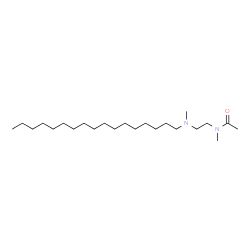 ChemSpider 2D Image | N-{2-[Heptadecyl(methyl)amino]ethyl}-N-methylacetamide | C23H48N2O