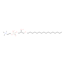 ChemSpider 2D Image | (2R)-3-(Hexadecyloxy)-2-hydroxypropyl 2-(trimethylammonio)ethyl (~32~P)phosphate | C24H52NO632P