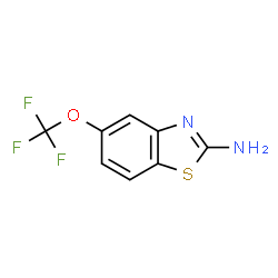 ChemSpider 2D Image | 5-(Trifluoromethoxy)-1,3-benzothiazol-2-amine | C8H5F3N2OS