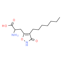 ChemSpider 2D Image | 3-(4-Heptyl-3-oxo-2,3-dihydro-1,2-oxazol-5-yl)alanine | C13H22N2O4