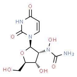 ChemSpider 2D Image | 2'-[Carbamoyl(hydroxy)amino]-2'-deoxyuridine | C10H14N4O7