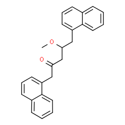 ChemSpider 2D Image | 4-Methoxy-1,5-di(1-naphthyl)-2-pentanone | C26H24O2