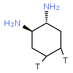 ChemSpider 2D Image | (1R,2R)-1,2-(4,5-~3~H_2_)Cyclohexanediamine | C6H12T2N2